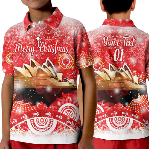custom-personalised-australia-sydney-opera-house-christmas-polo-shirt-kid-original-style-red