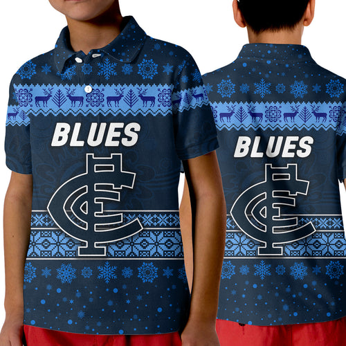 carlton-blues-polo-shirt-kid-christmas-simple-style