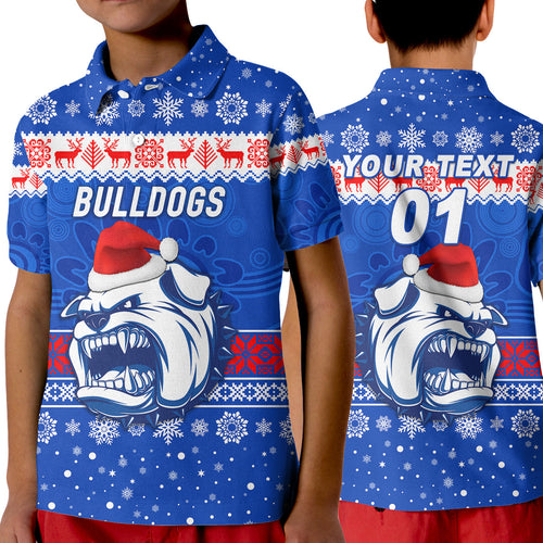 custom-personalised-western-bulldogs-polo-shirt-kid-christmas-simple-style