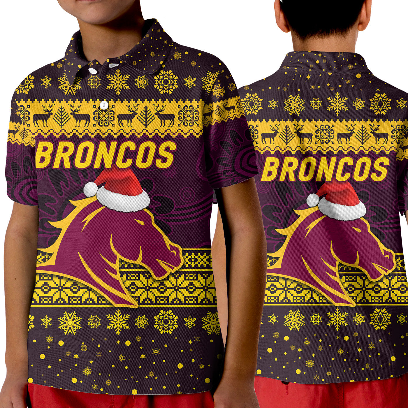 brisbane-broncos-polo-shirt-kid-christmas-simple-style-purple