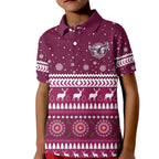 custom-personalised-sea-eagles-christmas-polo-shirt-kid-manly-warringah