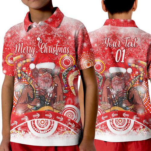 custom-personalised-australia-boomerang-indigenous-vibes-christmas-polo-shirt-kid-original-style-red