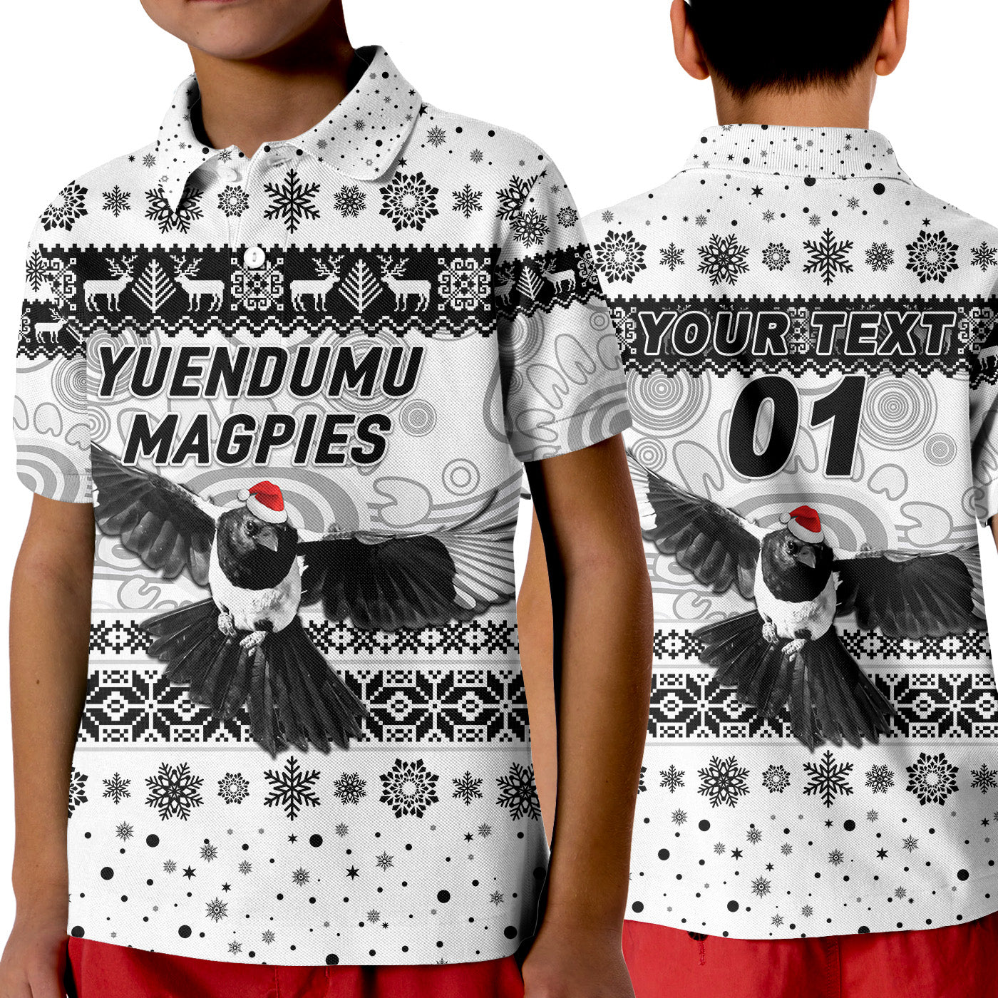 custom-personalised-yuendumu-magpies-football-club-polo-shirt-kid-christmas-simple-style-white