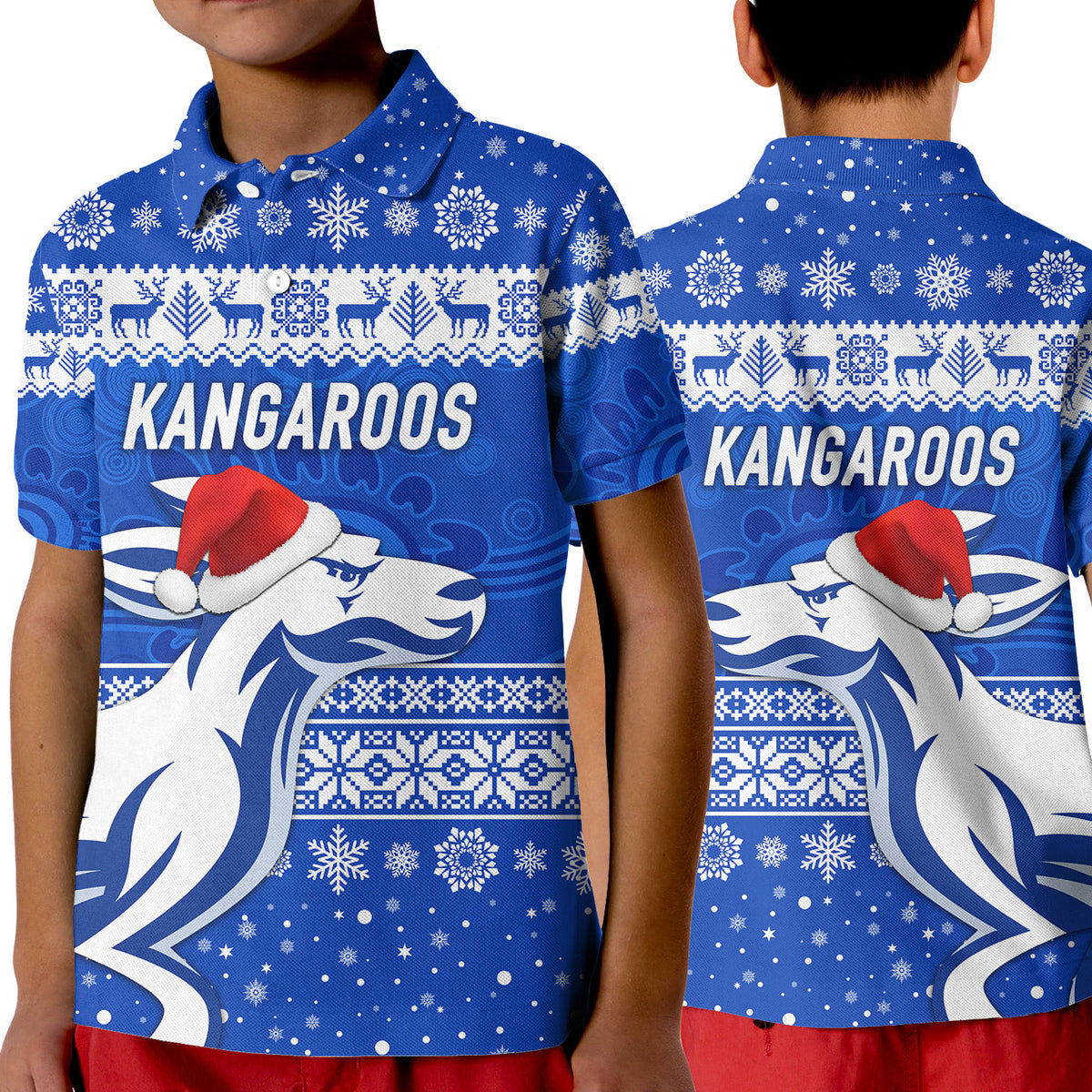 north-melbourne-kangaroos-polo-shirt-kid-christmas-simple-style