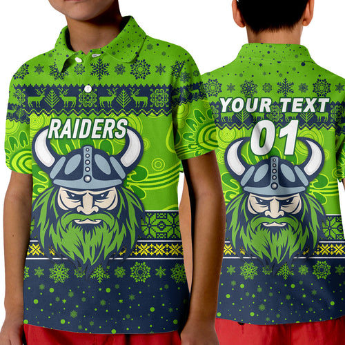 custom-personalised-canberra-raiders-polo-shirt-kid-christmas-simple-style-navy-green