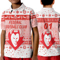 custom-personalised-federal-football-club-polo-shirt-kid-christmas-simple-style-white
