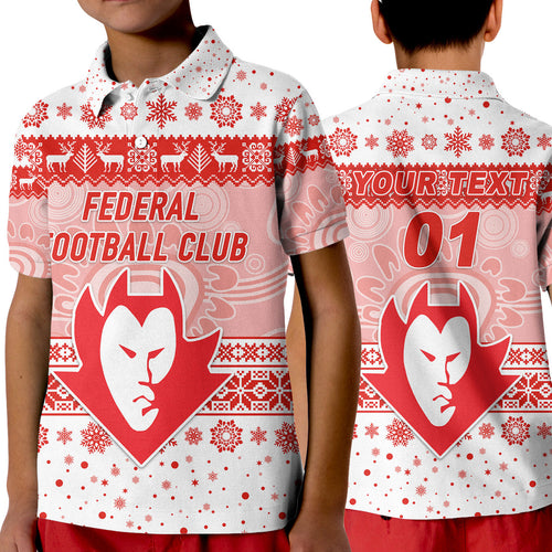 custom-personalised-federal-football-club-polo-shirt-kid-christmas-simple-style-white