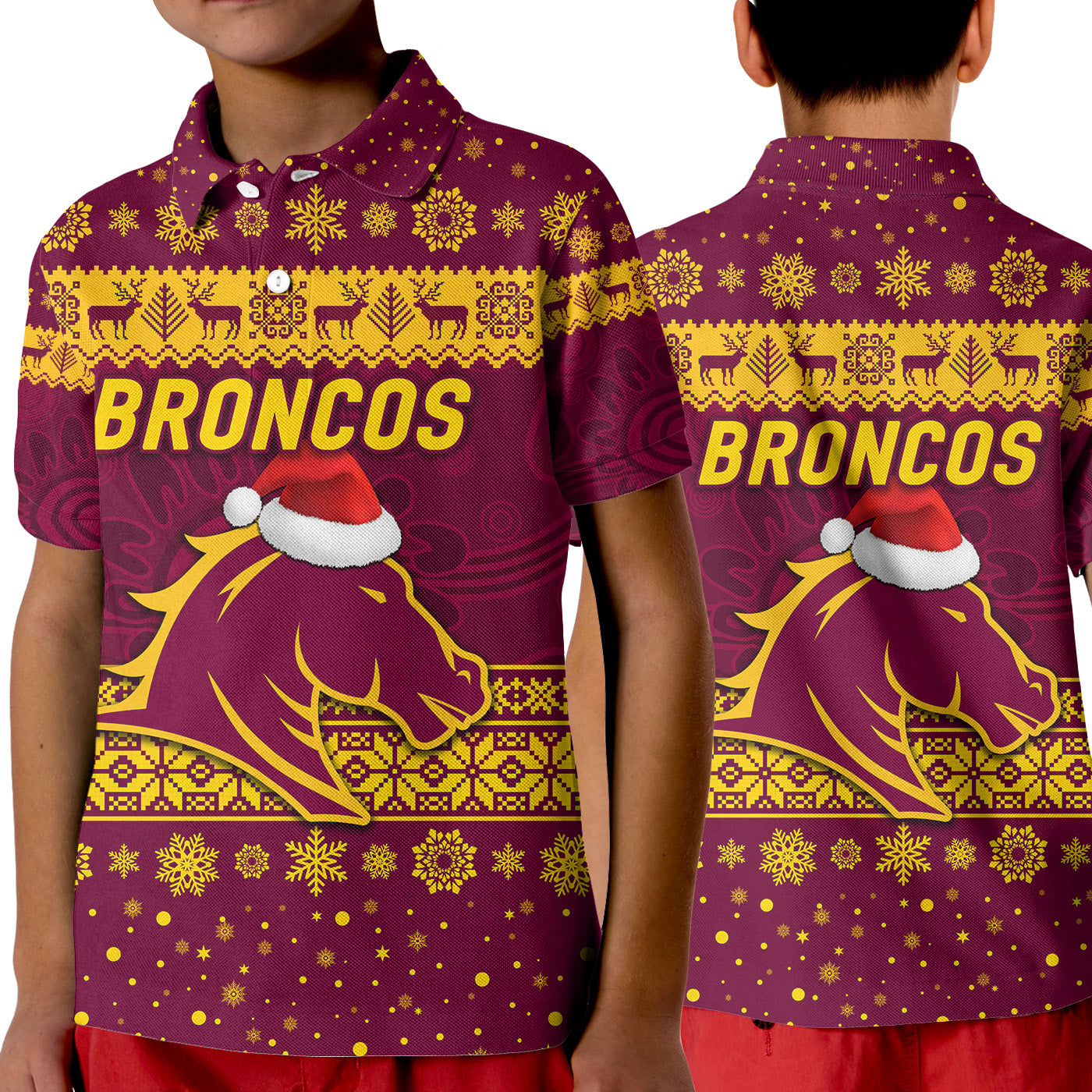 brisbane-broncos-polo-shirt-kid-christmas-simple-style