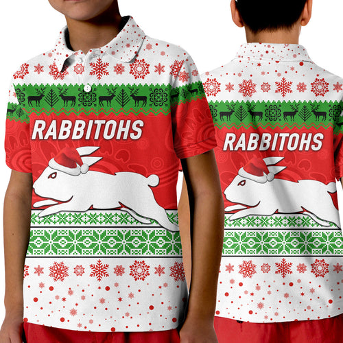 south-sydney-rabbitohs-polo-shirt-kid-christmas-simple-style-white