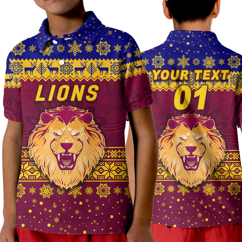custom-personalised-brisbane-lions-polo-shirt-kid-christmas-simple-style