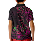 custom-personalisedaboriginal-platypus-polo-shirt-kid-dot-patterns-style-no-5
