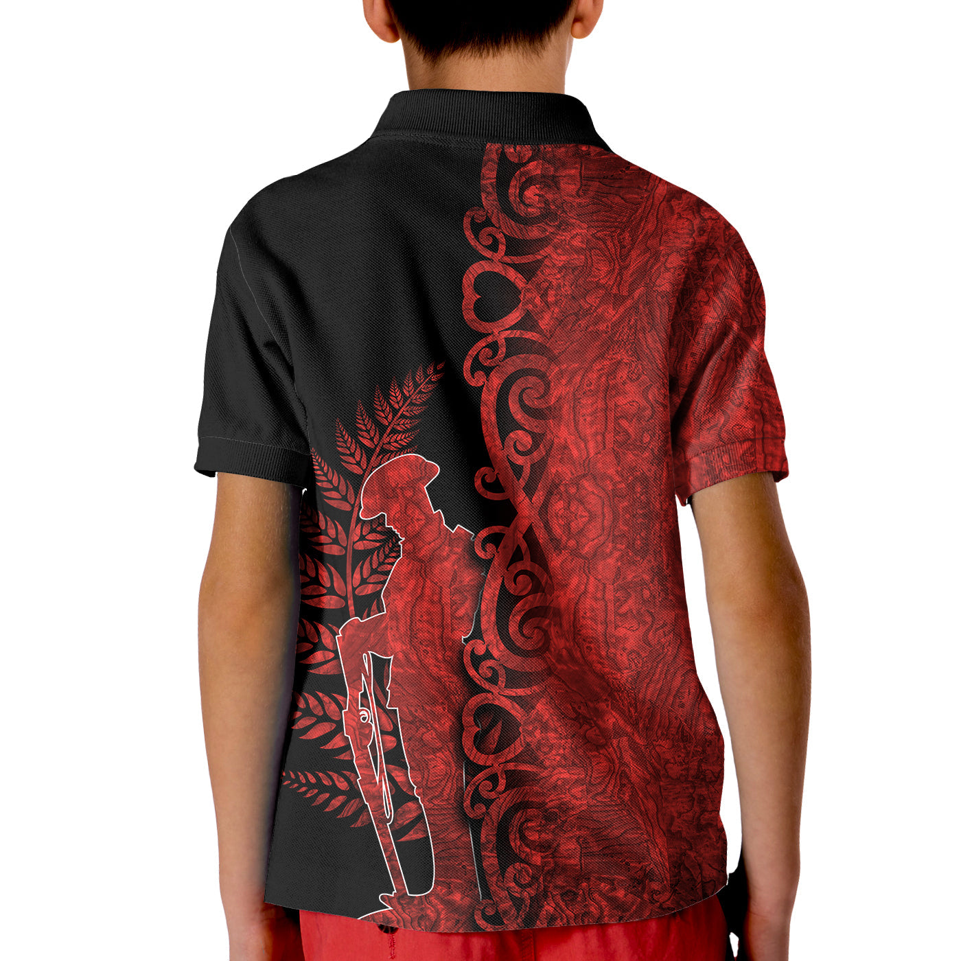 anzac-new-zealnds-polo-shirt-kid-maori-red-papua-shell