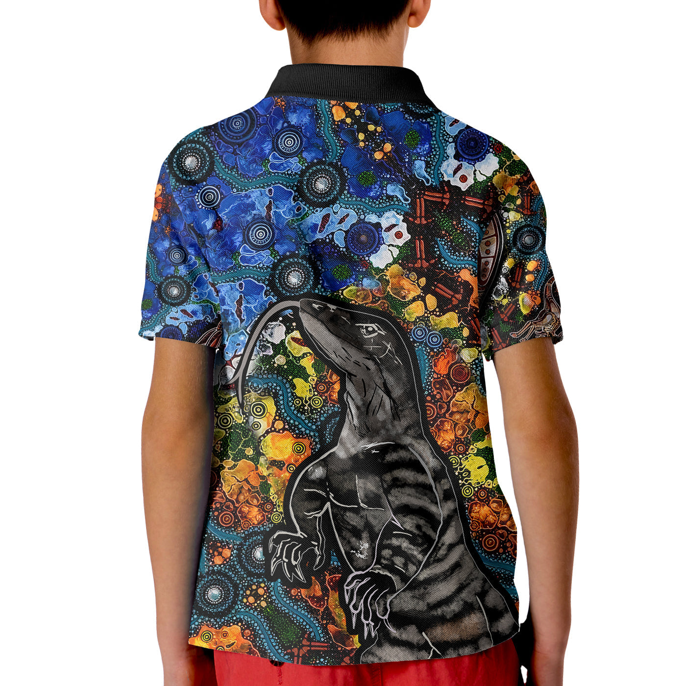 Aboriginal Tribal Polo Shirt KID LT6