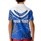 (Custom Personalised) Bulldogs Rugby Aboriginal Boomerang Polo Shirt Jersey  LT6