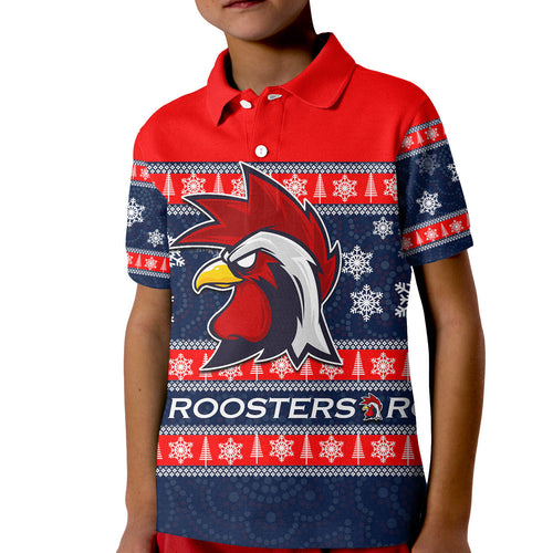 roosters-polo-shirt-kid-christmas-2021-no-1