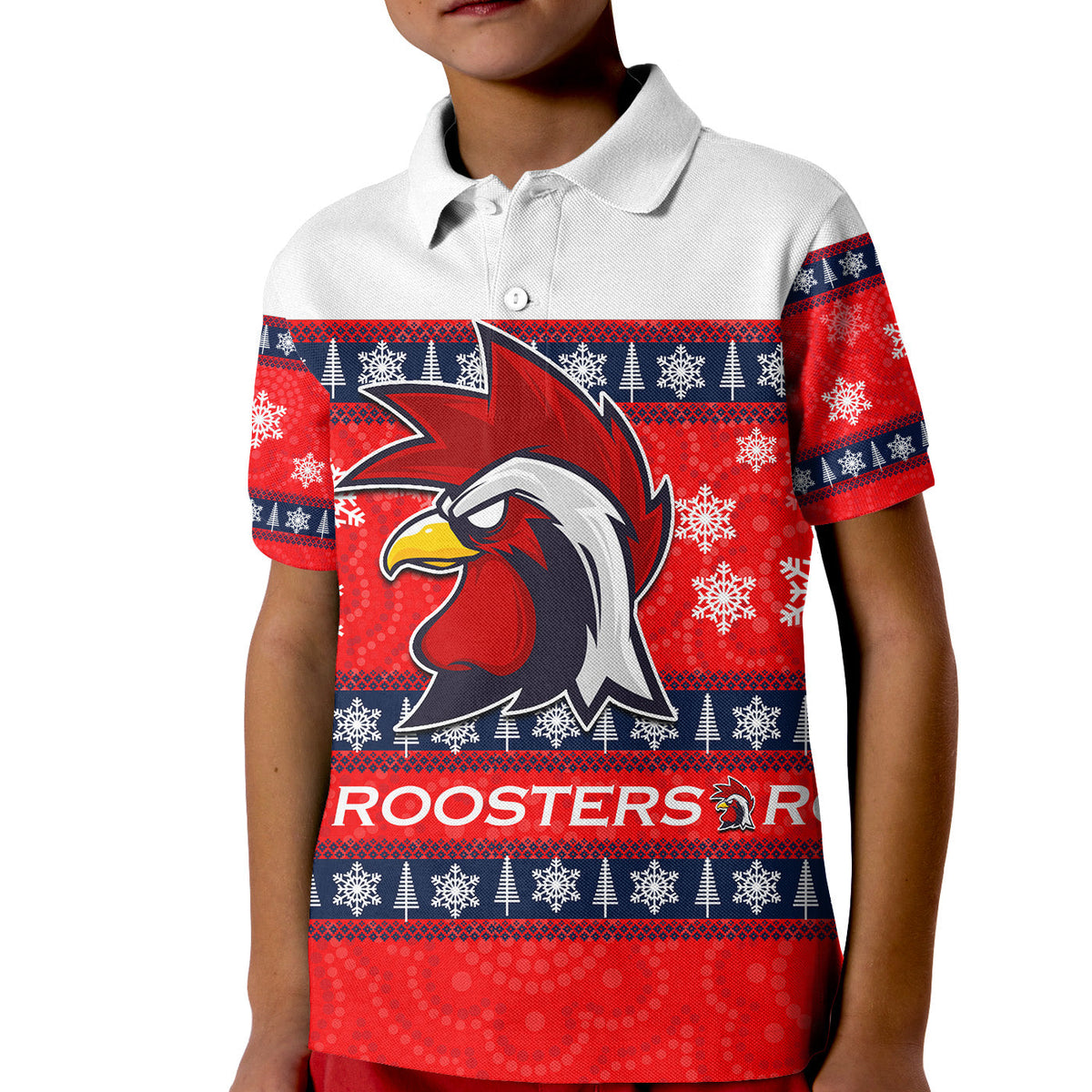 roosters-polo-shirt-kid-christmas-2021-no-2