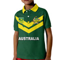 (Custom Personalised And Number) Australia Polo Shirt KID Rugby World Cup 2022