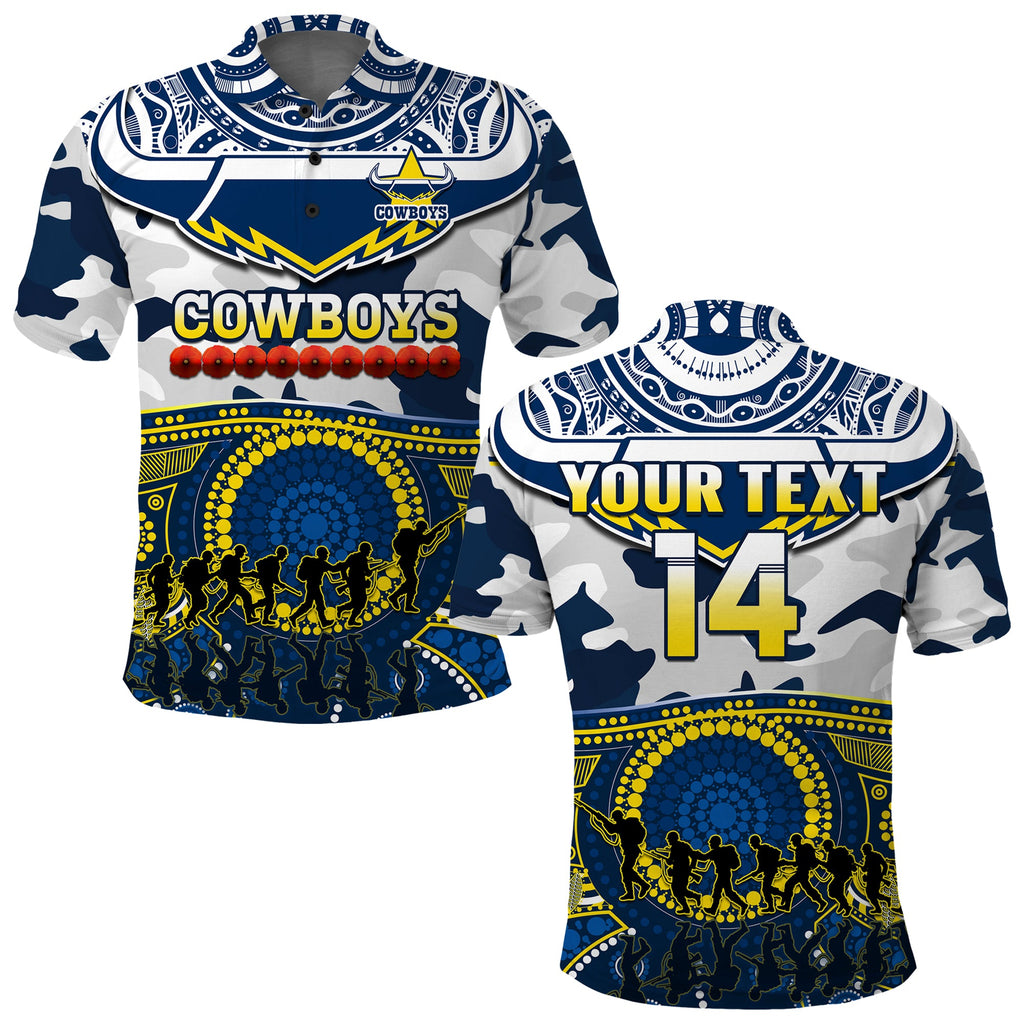 custom-text-and-number-cowboys-rugby-anzac-polo-shirt-indigenous-poppy-mix-camouflage