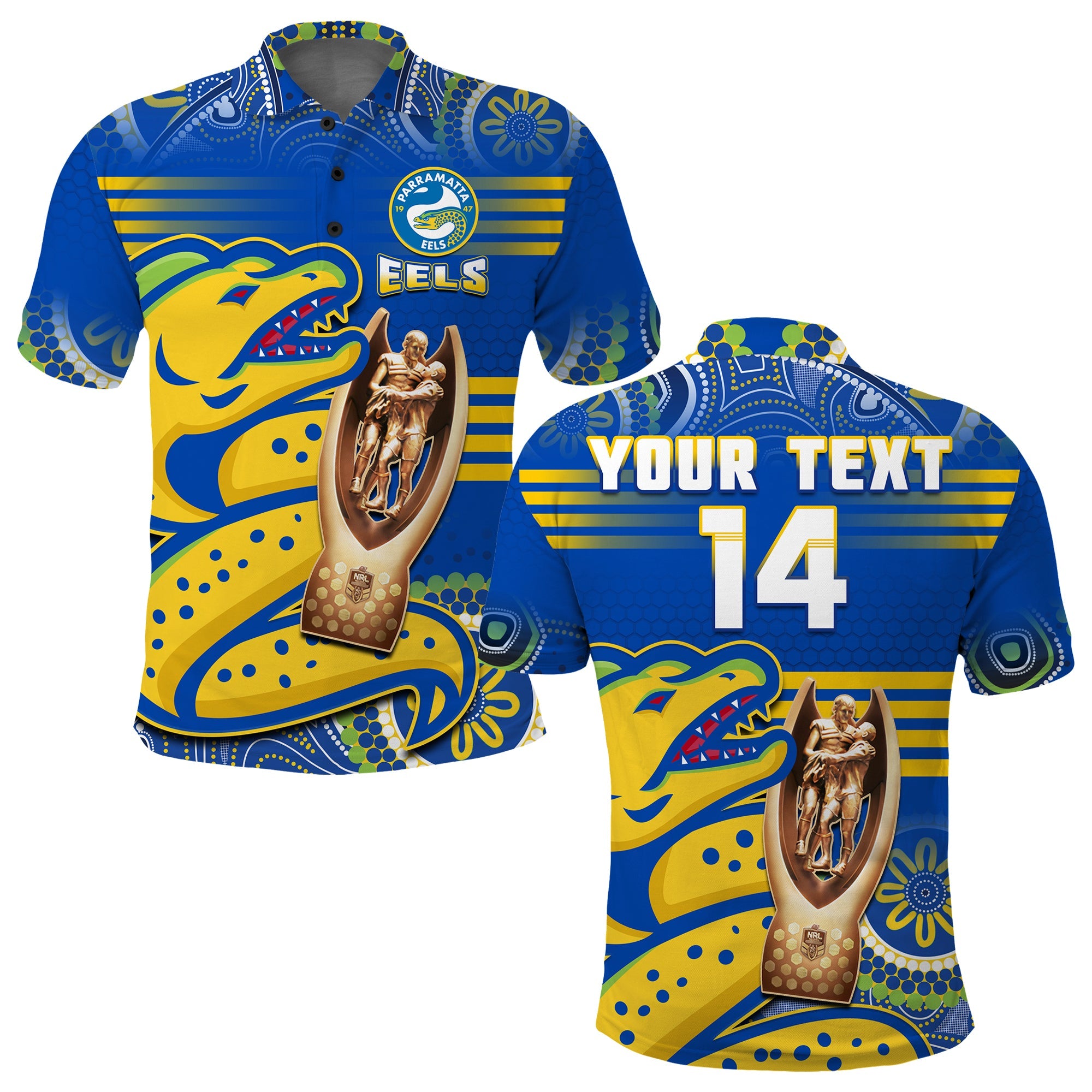 custom-text-and-number-parramatta-rugby-polo-shirt-eels-premiers-2022-indigenous-artsy