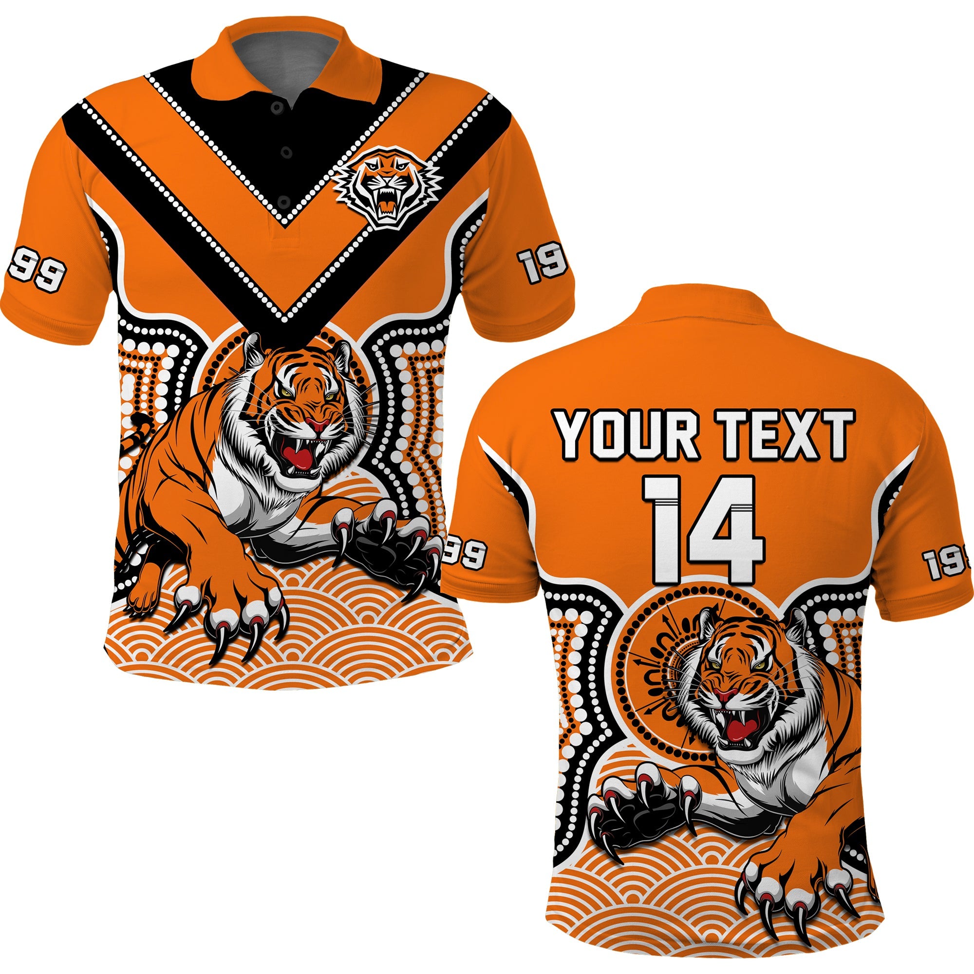 custom-text-and-number-wests-tigers-rugby-polo-shirt-indigenous-artsy