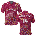 custom-text-and-number-maroons-rugby-polo-shirt-kangaroo-indigenous-pattern-unique-version