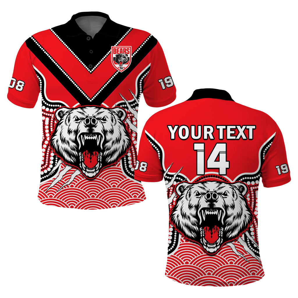 custom-text-and-number-north-sydney-rugby-polo-shirt-bears-1908-indigenous-pattern
