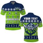 custom-personalised-raiders-christmas-polo-shirt-the-green-machine-aboriginal-art-merry-xmas