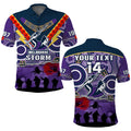 custom-text-and-number-melbourne-storm-rugby-anzac-polo-shirt-indigenous-poppy-australian-army