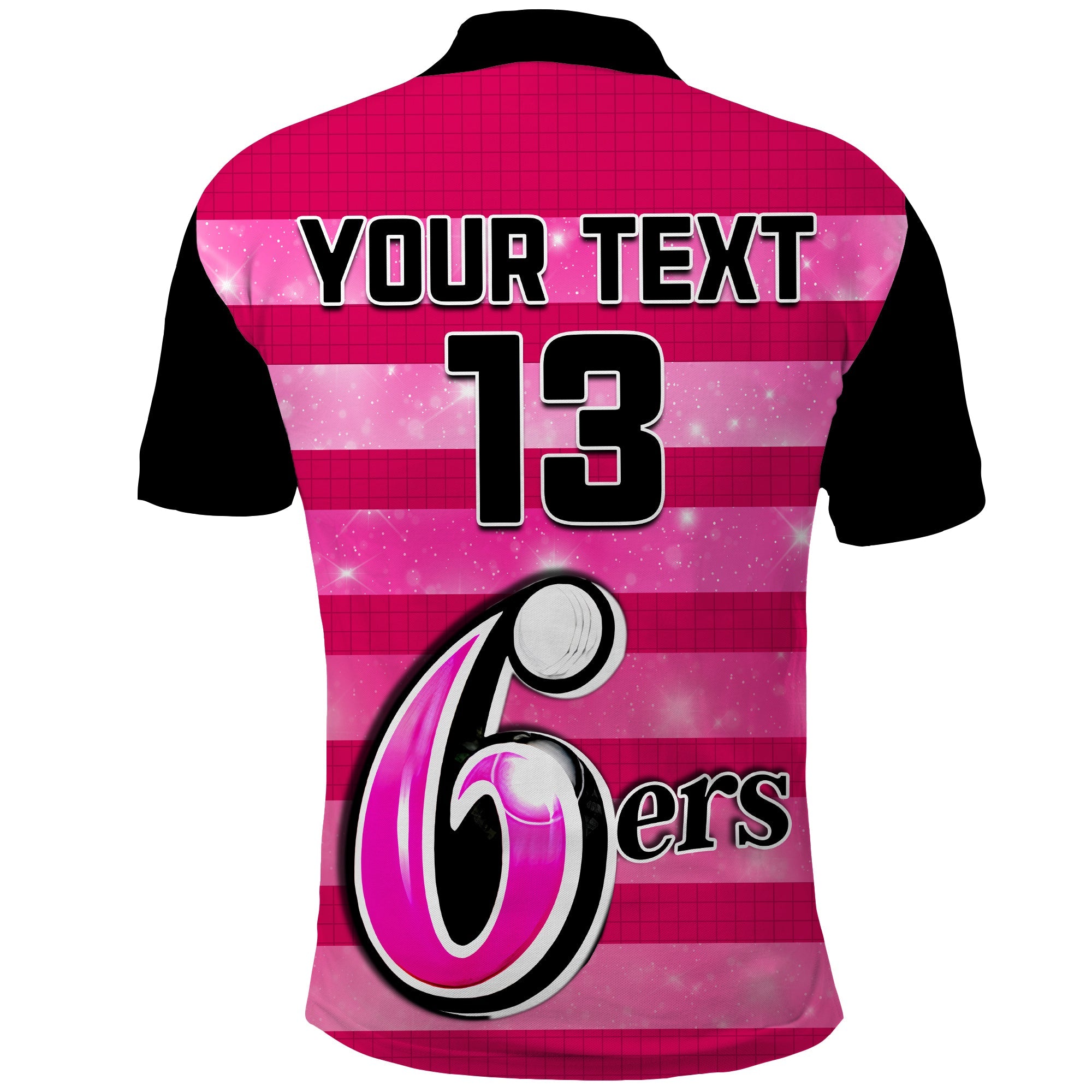 custom-text-and-number-sydney-sixers-cricket-polo-shirt-galaxy-star-simple-ver02