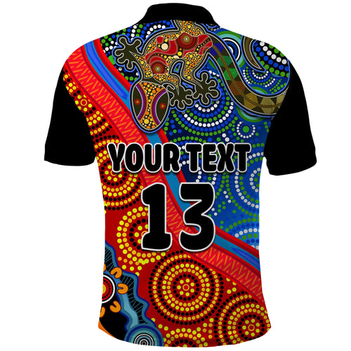 custom-text-and-number-australia-lizard-and-sun-polo-shirt-aboriginal-art-speical