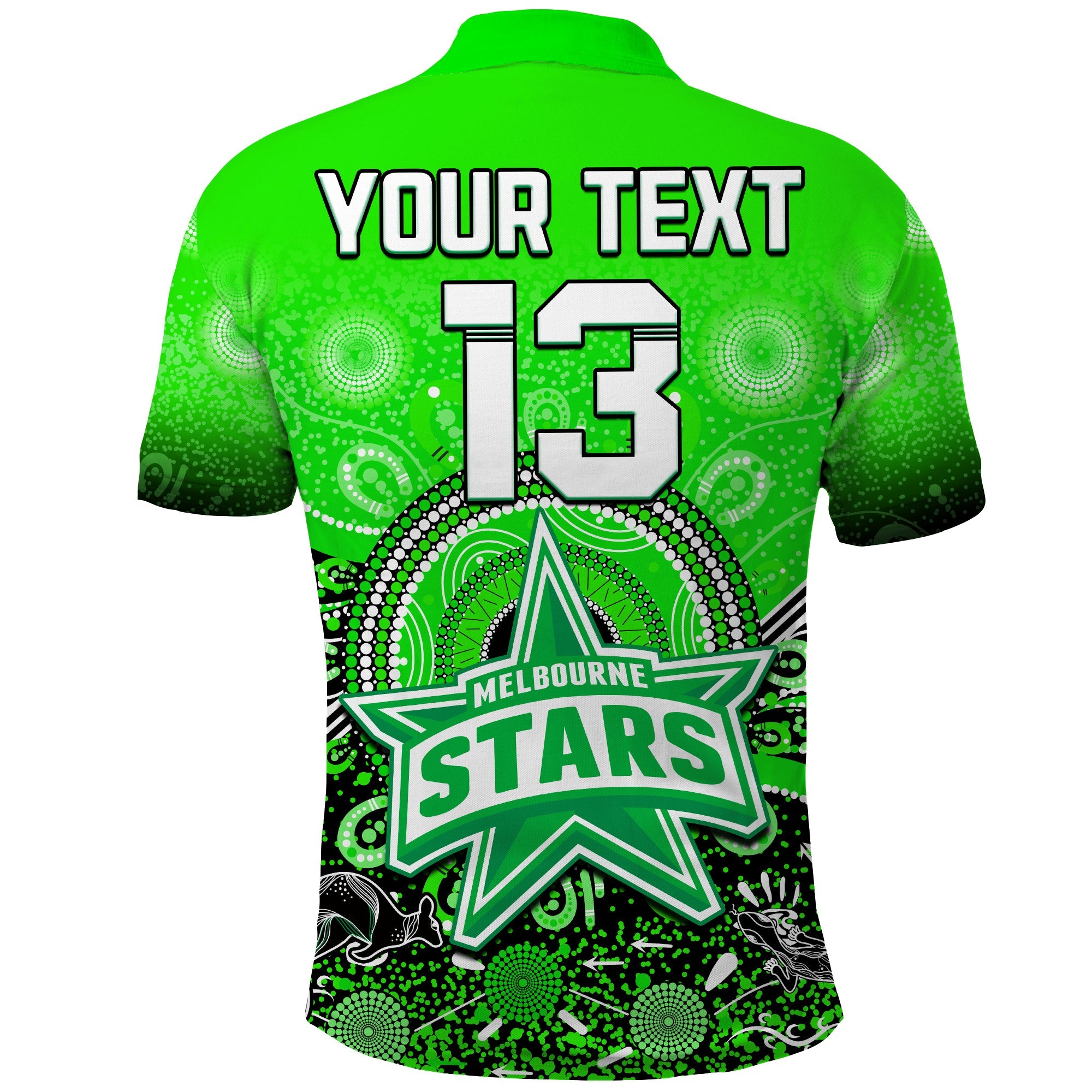 custom-text-and-number-melbourne-stars-polo-shirt-cricket-aboriginal