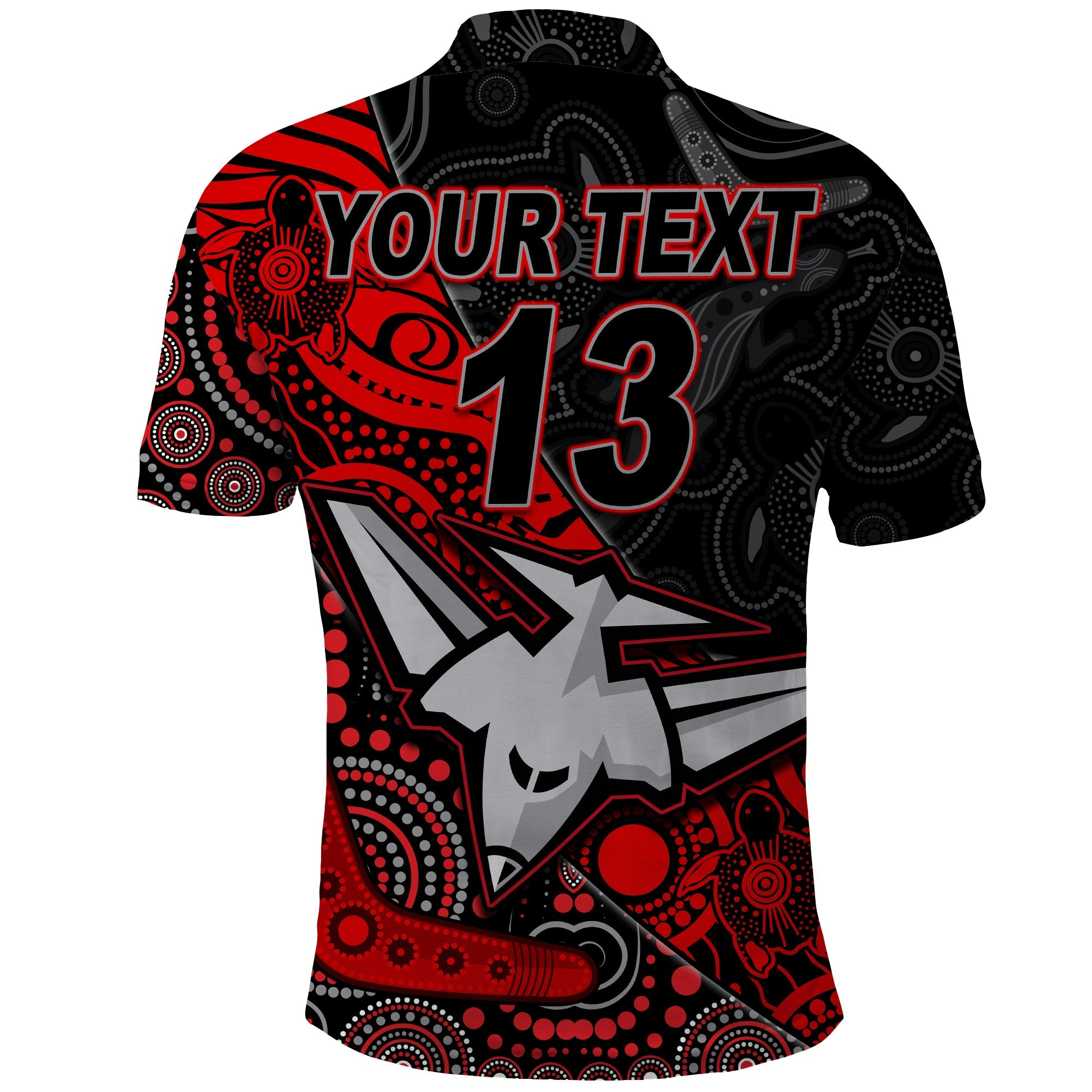custom-text-and-number-bombers-football-polo-shirt-essendon-aboriginal