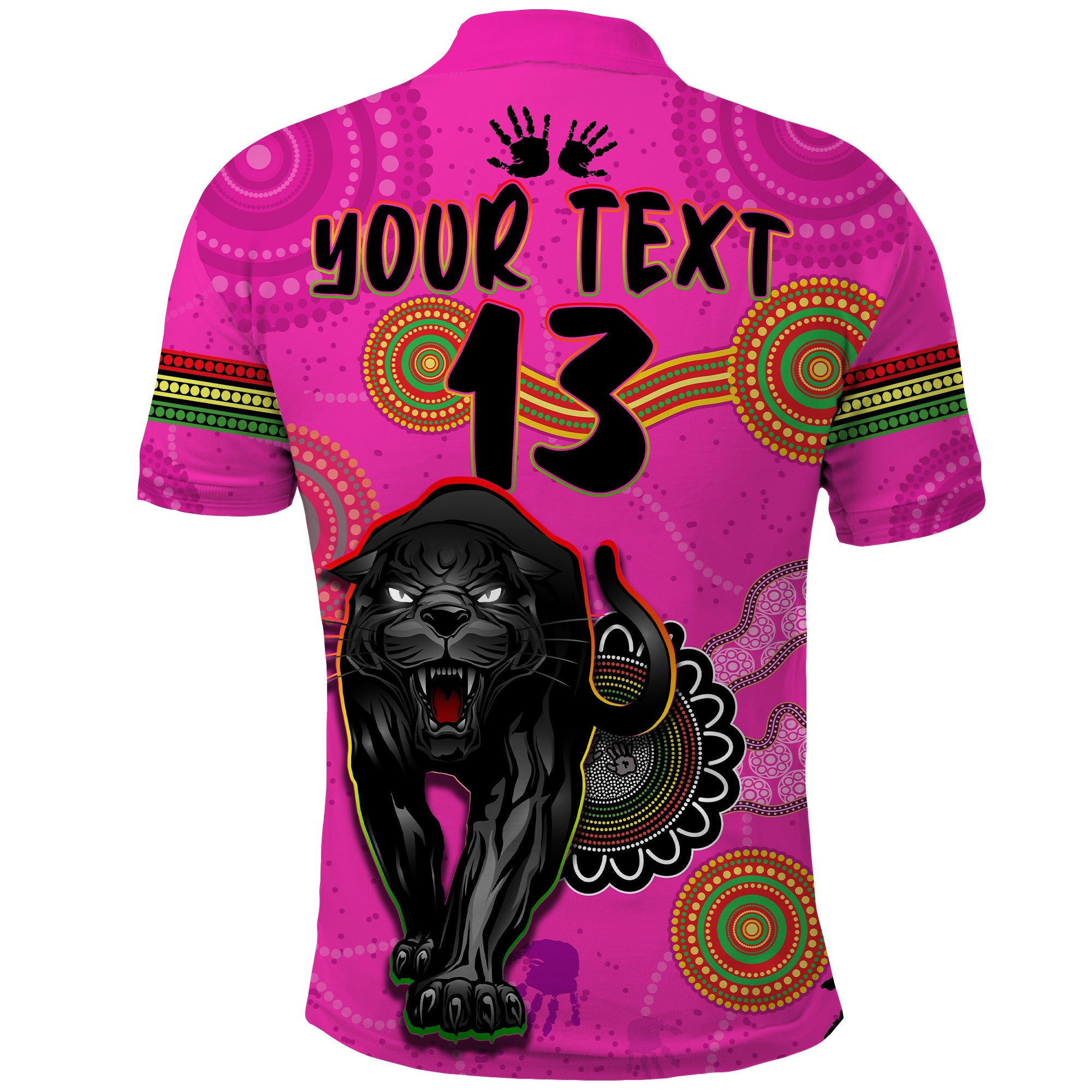 custom-text-and-number-panthers-polo-shirt-aboriginal-premiers-2022-we-are-the-champions-with-trophy
