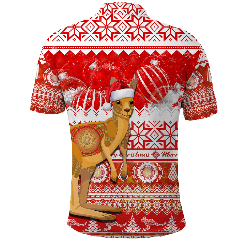 australia-polo-shirt-kangaroo-aboriginal-painting-merry-christmas