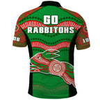 rabbitohs-rugby-polo-shirt-souths-1908-aboriginal-dot-painting-go-bunnies