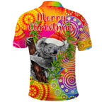australia-koala-aboriginal-polo-shirt-rainbow-tie-dye-merry-christmas