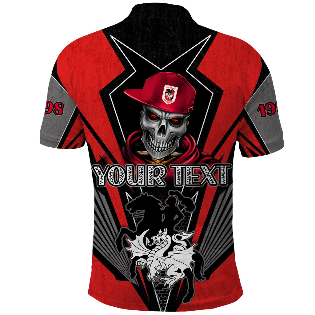 custom-personalised-dragons-rugby-polo-shirt-mascot-st-george-illawarra-since-1998-cool-skull