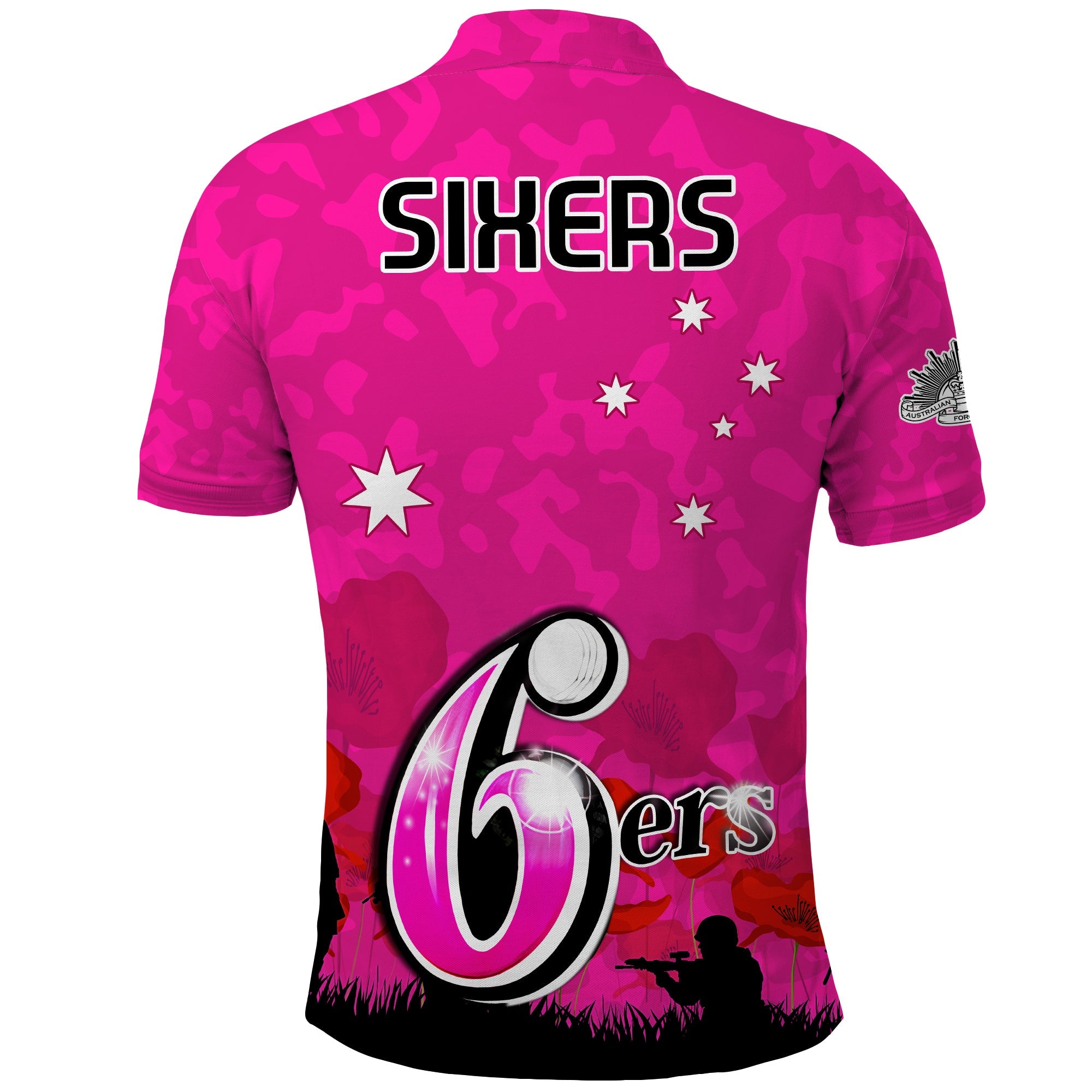 sydney-sixers-cricket-polo-shirt-anzac-day-camouflage-poppy-lest-we-forget