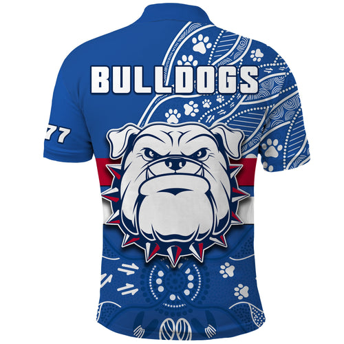 bulldogs-football-polo-shirt-scraggers-1877-aboriginal-dot-painting-newest-version