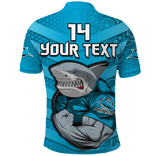 custom-text-and-number-sharks-rugby-polo-shirt-go-sharkies-aboriginal-sporty-version
