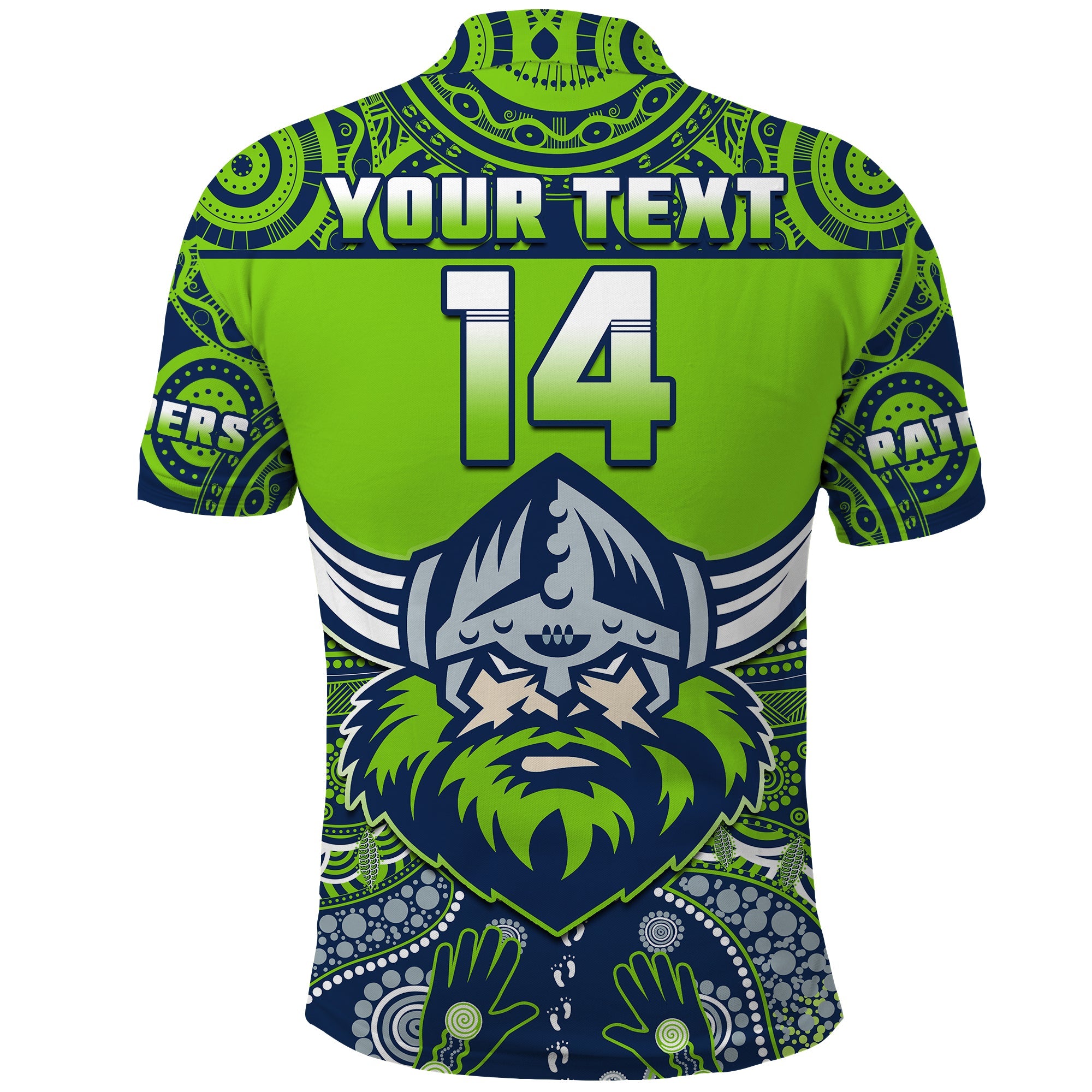 custom-text-and-number-raiders-rugby-polo-shirt-aboriginal-pattern