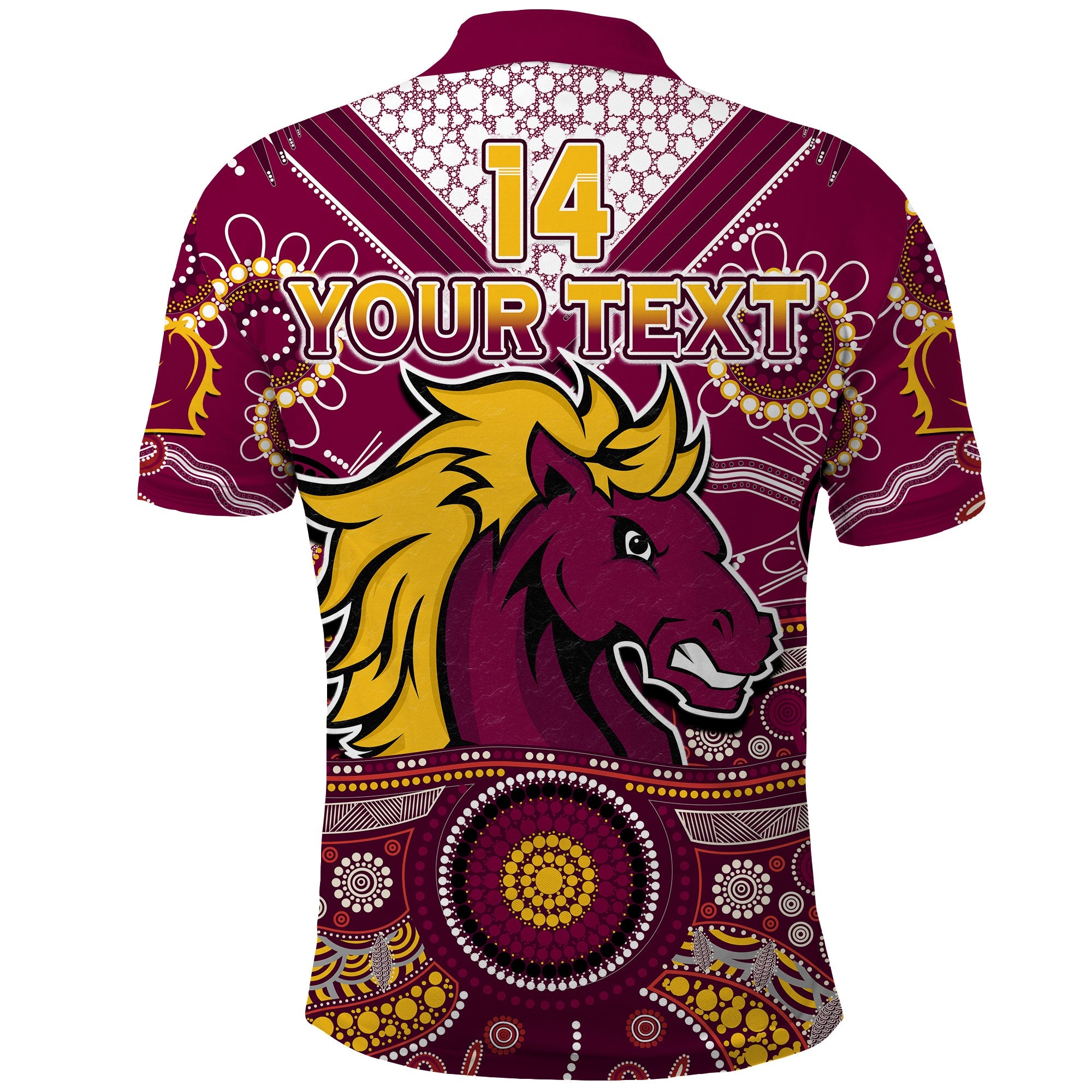 custom-text-and-number-broncos-rugby-polo-shirt-indigenous-pattern-artsy-ver02