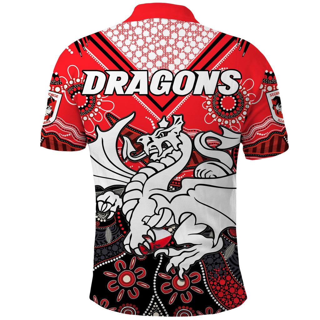 dragons-rugby-polo-shirt-indigenous-pattern-artsy-version