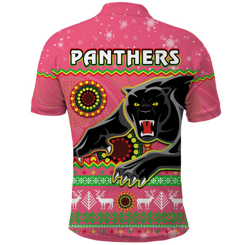 panthers-christmas-polo-shirt-aboriginal-pattern-penrith-pink-version