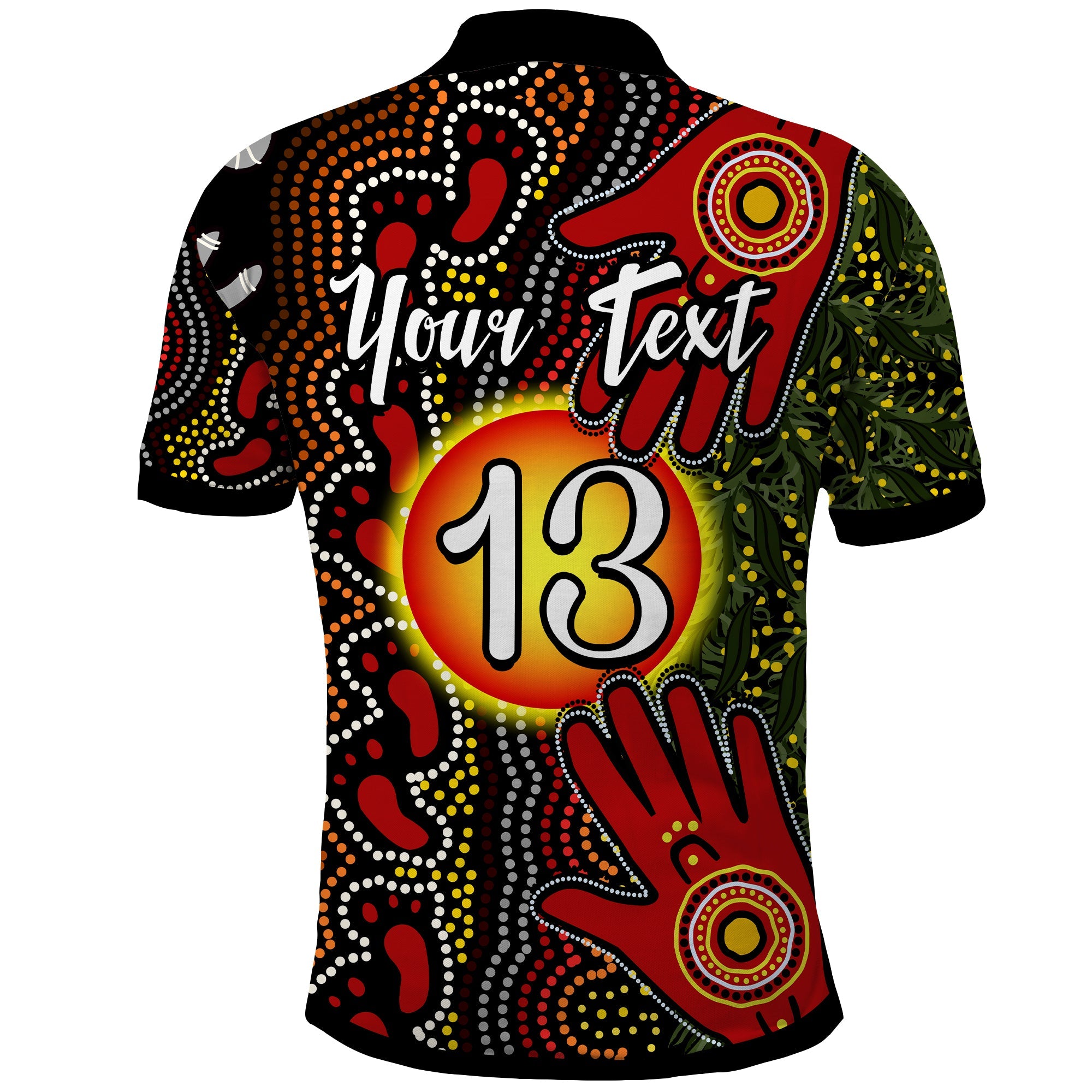 custom-text-and-number-aboriginal-dot-painting-polo-shirt-go-to-touch-the-sun