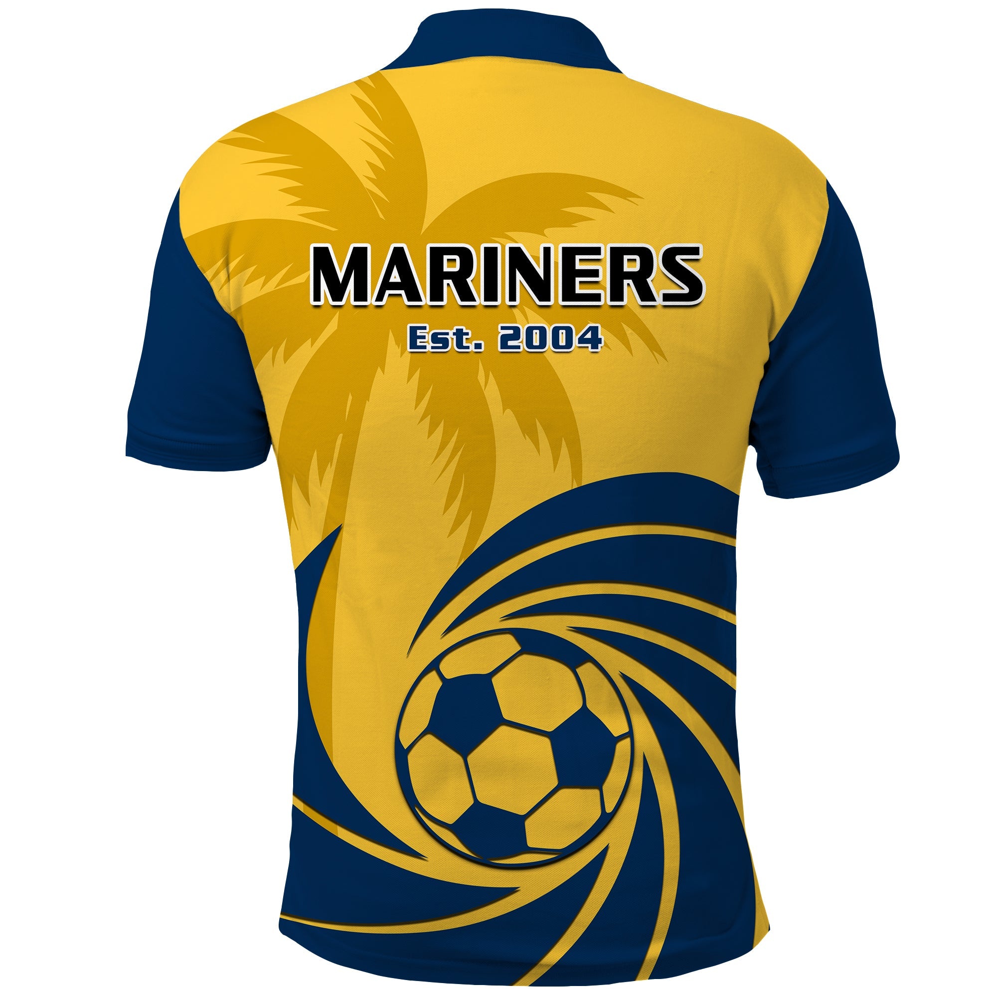 central-coast-football-polo-shirt-a-league-men-mariners-2004-palm-tree-simple-style
