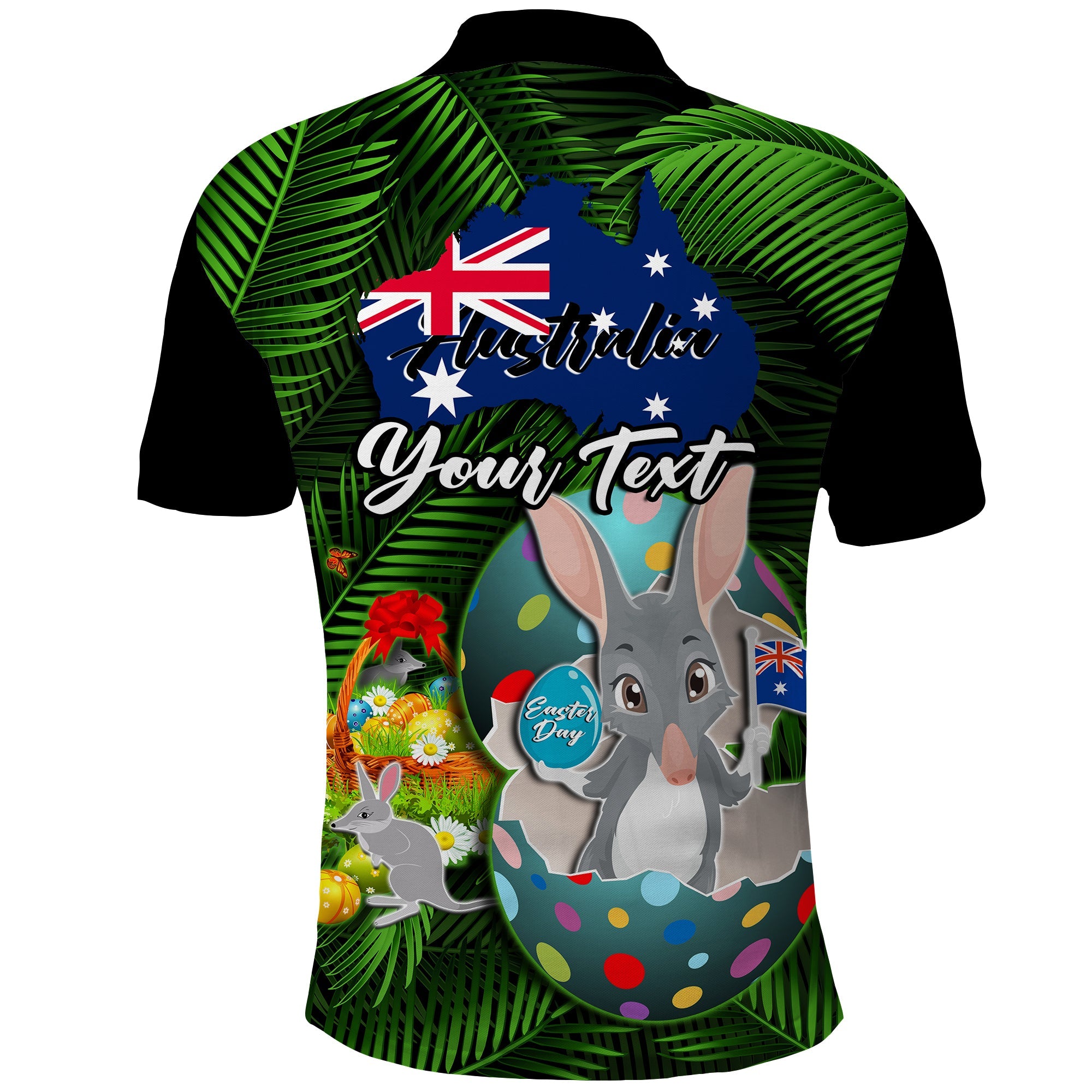 custom-personalised-australia-easter-day-polo-shirt-bilby-with-eggs-tropical-style