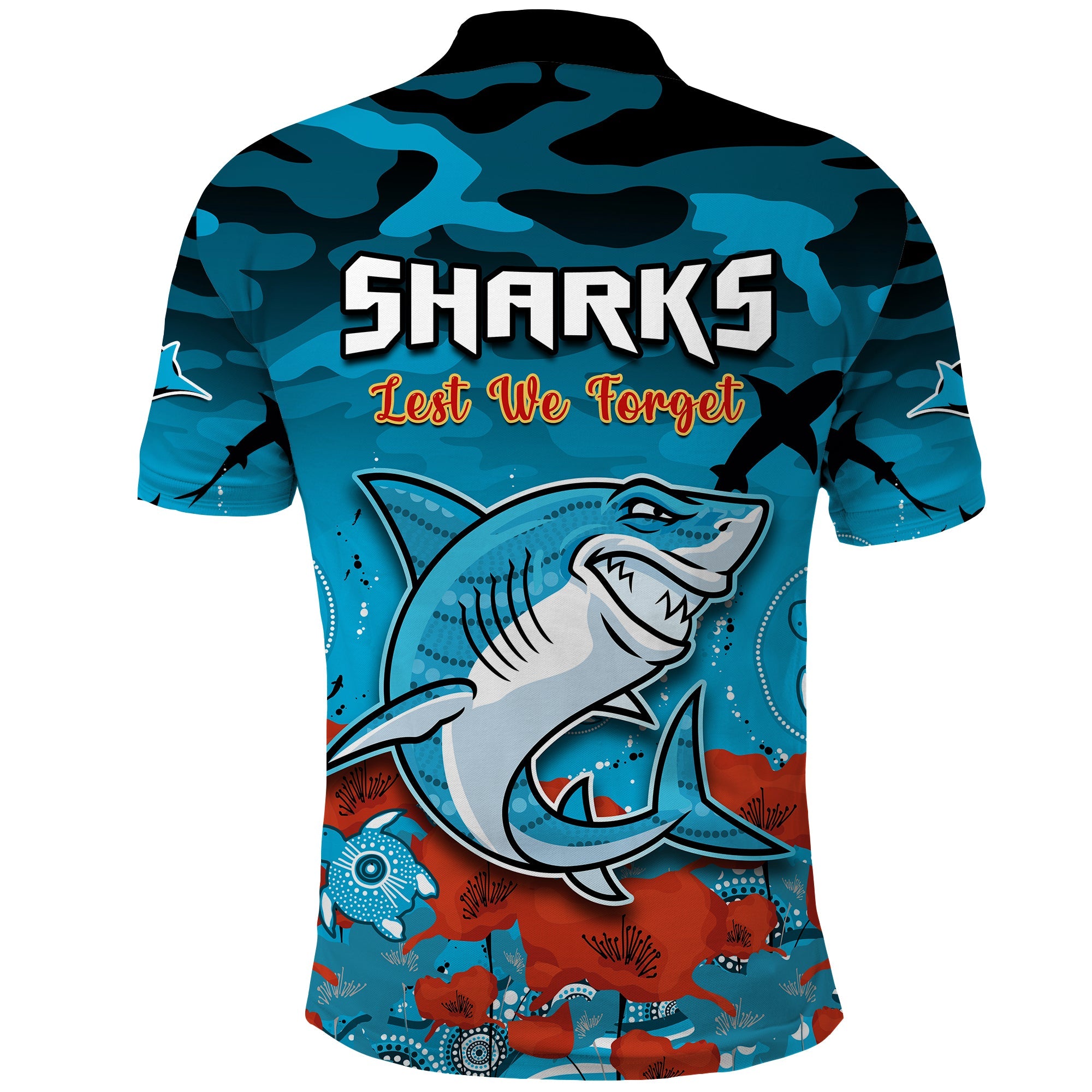 sharks-anzac-2023-polo-shirt-camouflage-poppy-mix-aboriginal