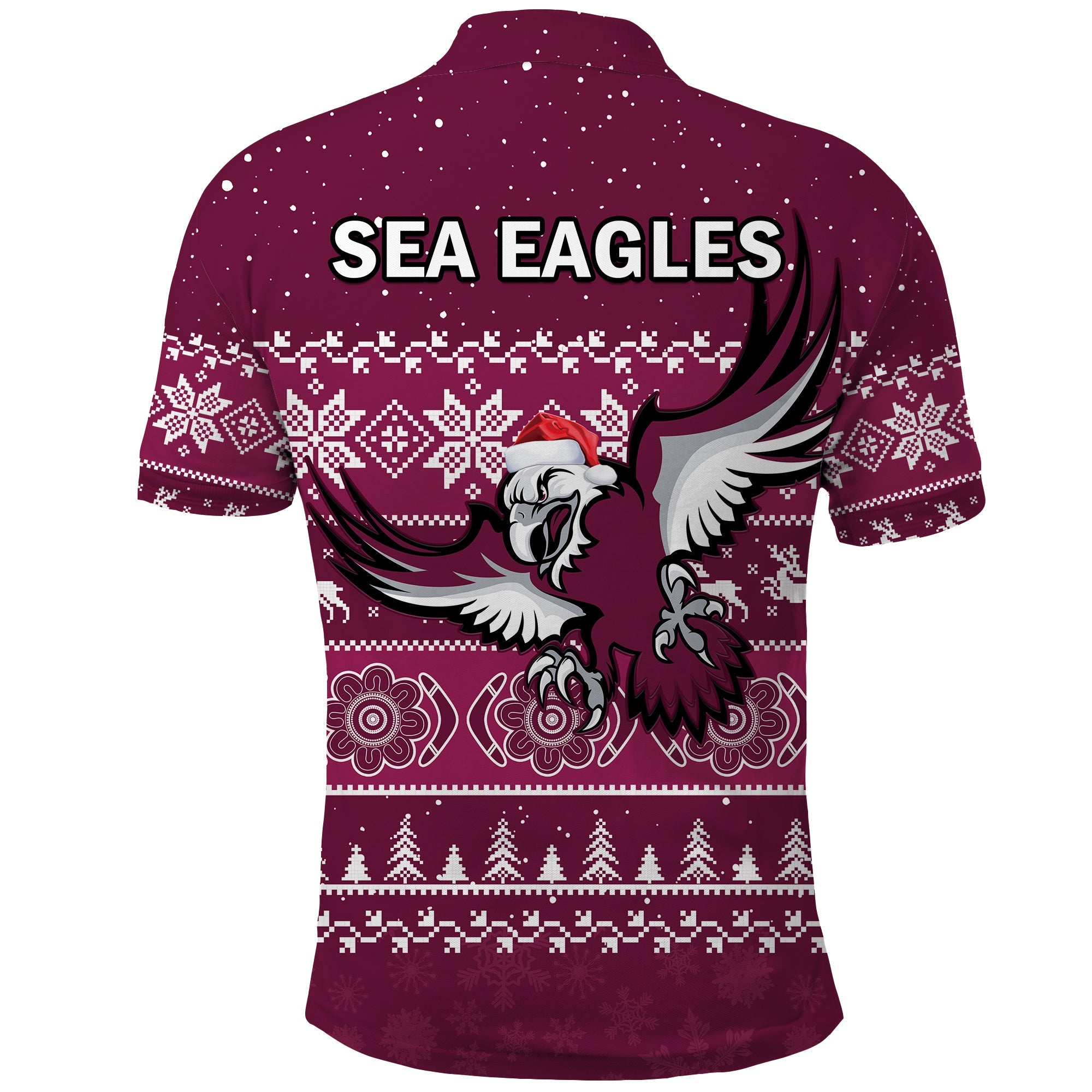 sea-eagles-rugby-polo-shirt-indigenous-silvertails-merry-christmas