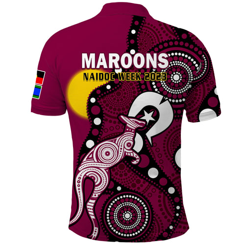 maroons-rugby-naidoc-2023-polo-shirt-qld-for-our-elders-indigenous-art